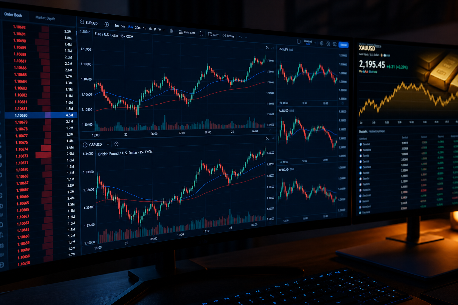 Live forex chart monitors
